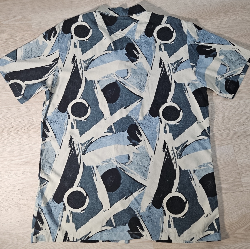 Day And Age Men's Button Up Shirt, Blue, Short Sleeve Size Large NWT - Picture 6 of 8